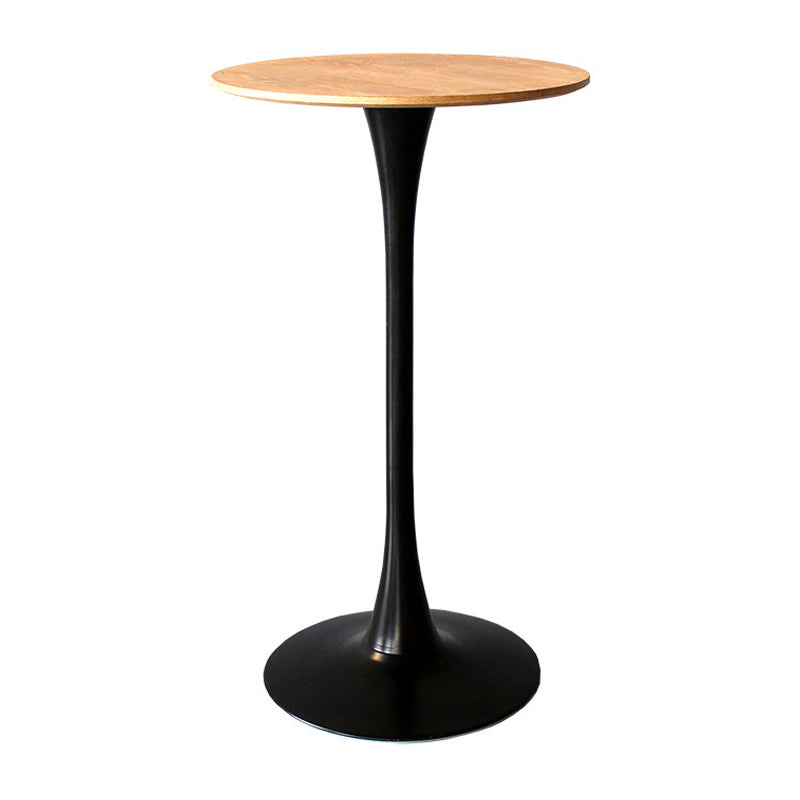 Round Bar Dining Table Contemporary Bar Dining Table with Pedestal Base Clearhalo 'Bar Furniture' 'Bar Tables' 'bar_tables' 'furn' 'furn_bar_tables' 'Furniture' 'furniture_bar_tables' 'Kitchen & Dining Furniture' 4744363