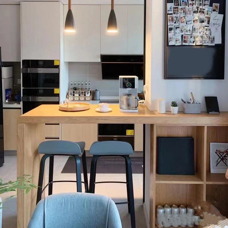 Nordic Indoor Simple Barstool Low Back Iron Tall Stool with Plastic Seat Clearhalo 'Bar Furniture' 'Bar Stools' 'bar_stools' 'furn' 'furn_bar_stools' 'Furniture' 'furniture_bar_stools' 'Kitchen & Dining Furniture' 4744373