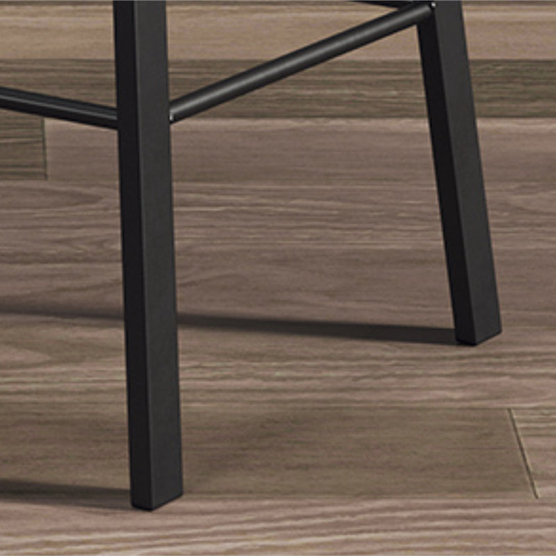 Nordic Indoor Simple Barstool Low Back Iron Tall Stool with Plastic Seat Clearhalo 'Bar Furniture' 'Bar Stools' 'bar_stools' 'furn' 'furn_bar_stools' 'Furniture' 'furniture_bar_stools' 'Kitchen & Dining Furniture' 4744380