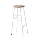 Industrial Iron Backless Barstool Simple Indoor Tall Stool with Square Seat 1 Piece Wood Bar Stool(30"H) Clearhalo 'Bar Furniture' 'Bar Stools' 'bar_stools' 'furn' 'furn_bar_stools' 'Furniture' 'furniture_bar_stools' 'Kitchen & Dining Furniture' 4744401