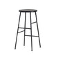 Industrial Iron Backless Barstool Simple Indoor Tall Stool with Square Seat 1 Piece Black Counter Stool(26"H) Clearhalo 'Bar Furniture' 'Bar Stools' 'bar_stools' 'furn' 'furn_bar_stools' 'Furniture' 'furniture_bar_stools' 'Kitchen & Dining Furniture' 4744403