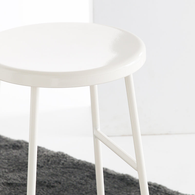 Industrial Iron Backless Barstool Simple Indoor Tall Stool with Square Seat 1 Piece Clearhalo 'Bar Furniture' 'Bar Stools' 'bar_stools' 'furn' 'furn_bar_stools' 'Furniture' 'furniture_bar_stools' 'Kitchen & Dining Furniture' 4744406