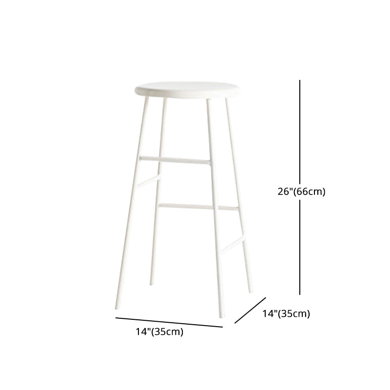Industrial Iron Backless Barstool Simple Indoor Tall Stool with Square Seat 1 Piece Clearhalo 'Bar Furniture' 'Bar Stools' 'bar_stools' 'furn' 'furn_bar_stools' 'Furniture' 'furniture_bar_stools' 'Kitchen & Dining Furniture' 4744414