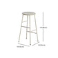 Industrial Iron Backless Barstool Simple Indoor Tall Stool with Square Seat 1 Piece Clearhalo 'Bar Furniture' 'Bar Stools' 'bar_stools' 'furn' 'furn_bar_stools' 'Furniture' 'furniture_bar_stools' 'Kitchen & Dining Furniture' 4744418