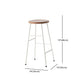 Industrial Iron Backless Barstool Simple Indoor Tall Stool with Square Seat 1 Piece Clearhalo 'Bar Furniture' 'Bar Stools' 'bar_stools' 'furn' 'furn_bar_stools' 'Furniture' 'furniture_bar_stools' 'Kitchen & Dining Furniture' 4744420