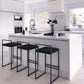 Nordic Steel Low Back Barstool Simple Indoor Tall Stool with Upholstered Clearhalo 'Bar Furniture' 'Bar Stools' 'bar_stools' 'furn' 'furn_bar_stools' 'Furniture' 'furniture_bar_stools' 'Kitchen & Dining Furniture' 4744422