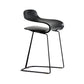 Nordic Stainless Steel Simple Barstool Low Back Indoor Tall Stool with Plastic Seat Black 1 Piece Short Stool(22"H) Clearhalo 'Bar Furniture' 'Bar Stools' 'bar_stools' 'furn' 'furn_bar_stools' 'Furniture' 'furniture_bar_stools' 'Kitchen & Dining Furniture' 4744489