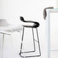 Nordic Stainless Steel Simple Barstool Low Back Indoor Tall Stool with Plastic Seat Clearhalo 'Bar Furniture' 'Bar Stools' 'bar_stools' 'furn' 'furn_bar_stools' 'Furniture' 'furniture_bar_stools' 'Kitchen & Dining Furniture' 4744492