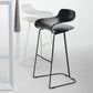 Nordic Stainless Steel Simple Barstool Low Back Indoor Tall Stool with Plastic Seat Clearhalo 'Bar Furniture' 'Bar Stools' 'bar_stools' 'furn' 'furn_bar_stools' 'Furniture' 'furniture_bar_stools' 'Kitchen & Dining Furniture' 4744505