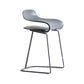 Nordic Stainless Steel Simple Barstool Low Back Indoor Tall Stool with Plastic Seat Grey 1 Piece Short Stool(22"H) Clearhalo 'Bar Furniture' 'Bar Stools' 'bar_stools' 'furn' 'furn_bar_stools' 'Furniture' 'furniture_bar_stools' 'Kitchen & Dining Furniture' 4744510