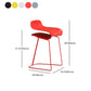 Nordic Stainless Steel Simple Barstool Low Back Indoor Tall Stool with Plastic Seat Clearhalo 'Bar Furniture' 'Bar Stools' 'bar_stools' 'furn' 'furn_bar_stools' 'Furniture' 'furniture_bar_stools' 'Kitchen & Dining Furniture' 4744543