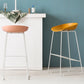 Nordic Indoor Simple Barstool Low Back Steel Tall Stool with Plastic Seat Clearhalo 'Bar Furniture' 'Bar Stools' 'bar_stools' 'furn' 'furn_bar_stools' 'Furniture' 'furniture_bar_stools' 'Kitchen & Dining Furniture' 4744551