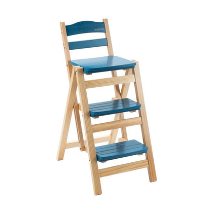 Nordic Style Armless Wood Barstool Folding 27-inch Single Counter Stool for Kitchen Blue Clearhalo 'Bar Furniture' 'Bar Stools' 'bar_stools' 'furn' 'furn_bar_stools' 'Furniture' 'furniture_bar_stools' 'Kitchen & Dining Furniture' 4744570