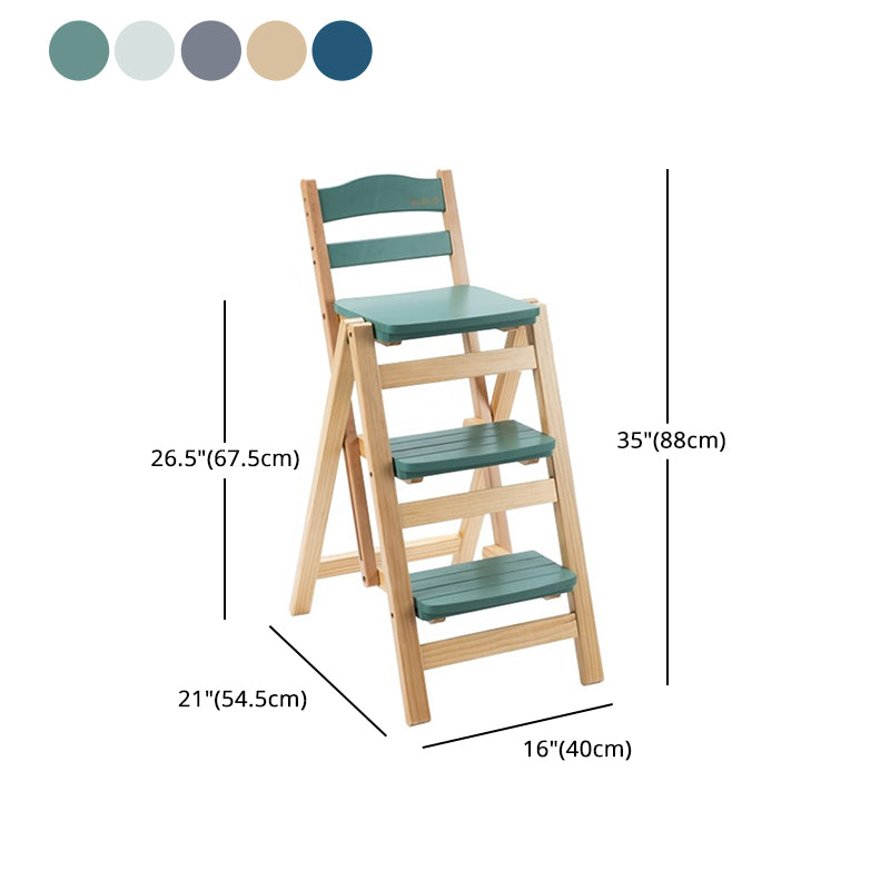 Nordic Style Armless Wood Barstool Folding 27-inch Single Counter Stool for Kitchen Clearhalo 'Bar Furniture' 'Bar Stools' 'bar_stools' 'furn' 'furn_bar_stools' 'Furniture' 'furniture_bar_stools' 'Kitchen & Dining Furniture' 4744574