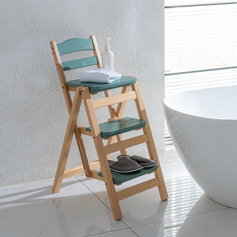 Nordic Indoor Minimalism Armless Wood Barstool Folding Single Counter Stool Clearhalo 'Bar Furniture' 'Bar Stools' 'bar_stools' 'furn' 'furn_bar_stools' 'Furniture' 'furniture_bar_stools' 'Kitchen & Dining Furniture' 4744575