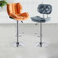 Lift and Rotate Height Stool Nordic Indoor Leather Armless Single Bar Stool Clearhalo 'Bar Furniture' 'Bar Stools' 'bar_stools' 'furn' 'furn_bar_stools' 'Furniture' 'furniture_bar_stools' 'Kitchen & Dining Furniture' 4744588