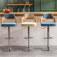 Nordic Style Leather Upholstered Barstool Adjustable Height Swivel single Bar Stool Clearhalo 'Bar Furniture' 'Bar Stools' 'bar_stools' 'furn' 'furn_bar_stools' 'Furniture' 'furniture_bar_stools' 'Kitchen & Dining Furniture' 4744605