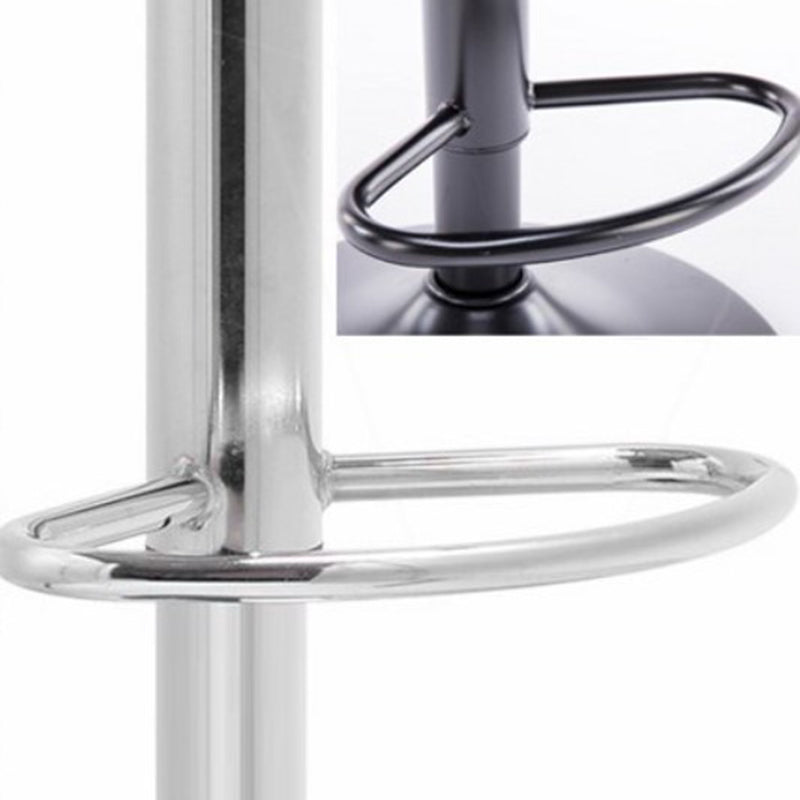 Nordic Style Leather Upholstered Barstool Adjustable Height Swivel single Bar Stool Clearhalo 'Bar Furniture' 'Bar Stools' 'bar_stools' 'furn' 'furn_bar_stools' 'Furniture' 'furniture_bar_stools' 'Kitchen & Dining Furniture' 4744611