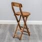 Indoor Simple Armless Wood Barstool Folding Single Counter Stool Clearhalo 'Bar Furniture' 'Bar Stools' 'bar_stools' 'furn' 'furn_bar_stools' 'Furniture' 'furniture_bar_stools' 'Kitchen & Dining Furniture' 4744621