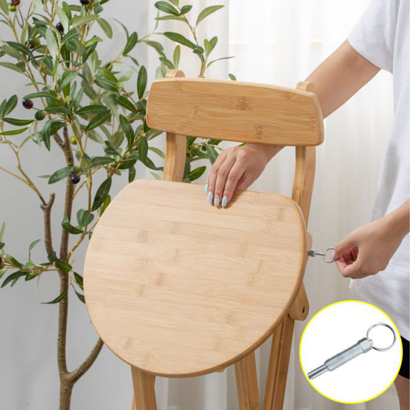 Indoor Simple Armless Wood Barstool Folding Single Counter Stool Clearhalo 'Bar Furniture' 'Bar Stools' 'bar_stools' 'furn' 'furn_bar_stools' 'Furniture' 'furniture_bar_stools' 'Kitchen & Dining Furniture' 4744627