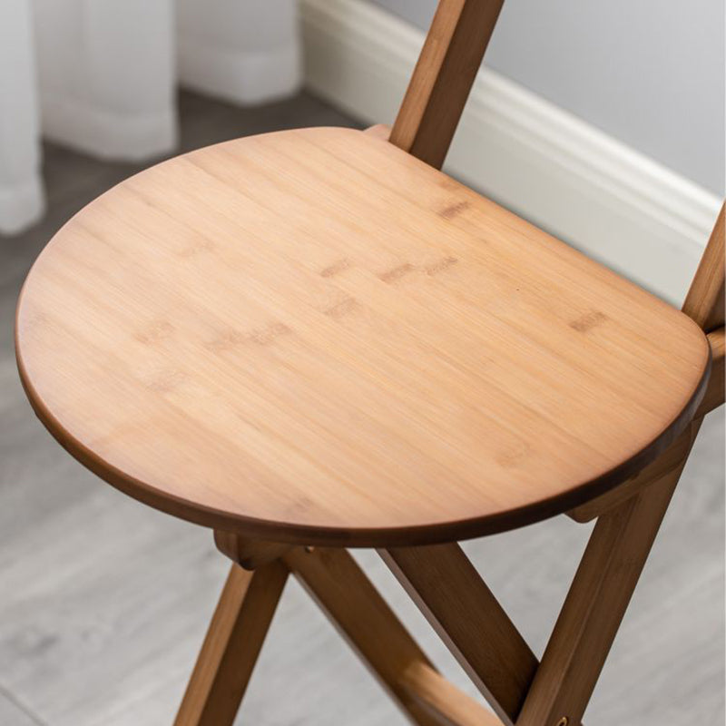 Indoor Simple Armless Wood Barstool Folding Single Counter Stool Clearhalo 'Bar Furniture' 'Bar Stools' 'bar_stools' 'furn' 'furn_bar_stools' 'Furniture' 'furniture_bar_stools' 'Kitchen & Dining Furniture' 4744628