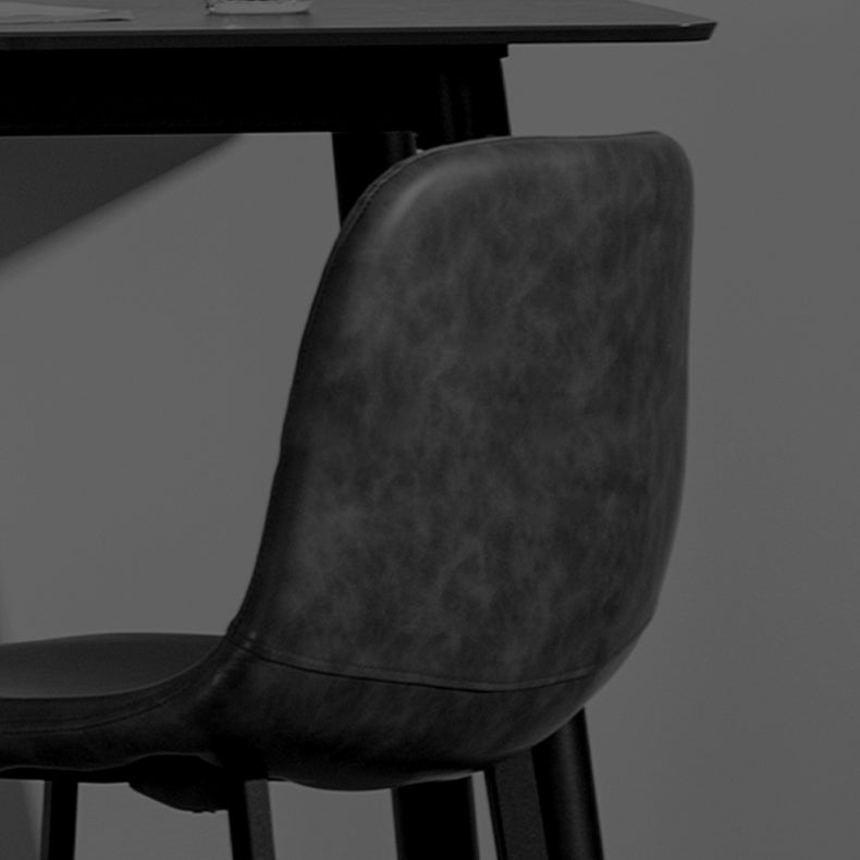Metal Scandinavian Dining Room Armless Stool Low Back Bar Stool Clearhalo 'Bar Furniture' 'Bar Stools' 'bar_stools' 'furn' 'furn_bar_stools' 'Furniture' 'furniture_bar_stools' 'Kitchen & Dining Furniture' 4744643