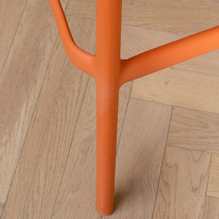 Modern Style Low Back Bar-stool Square Counter Bar Stool with Plastic Legs Clearhalo 'Bar Furniture' 'Bar Stools' 'bar_stools' 'furn' 'furn_bar_stools' 'Furniture' 'furniture_bar_stools' 'Kitchen & Dining Furniture' 4744664