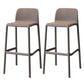 Modern Style Low Back Bar-stool Square Counter Bar Stool with Plastic Legs Camel 2 Piece Set Bar Stool(30"H) Clearhalo 'Bar Furniture' 'Bar Stools' 'bar_stools' 'furn' 'furn_bar_stools' 'Furniture' 'furniture_bar_stools' 'Kitchen & Dining Furniture' 4744673