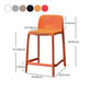 Modern Style Low Back Bar-stool Square Counter Bar Stool with Plastic Legs Clearhalo 'Bar Furniture' 'Bar Stools' 'bar_stools' 'furn' 'furn_bar_stools' 'Furniture' 'furniture_bar_stools' 'Kitchen & Dining Furniture' 4744688