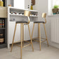 Nordic Style Upholstered Counter Height Stool Round Armless Stools Clearhalo 'Bar Furniture' 'Bar Stools' 'bar_stools' 'furn' 'furn_bar_stools' 'Furniture' 'furniture_bar_stools' 'Kitchen & Dining Furniture' 4744695