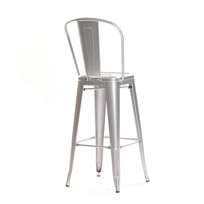 Modern Style Full Back Bar-stool Square Counter Bar Stool with Metal Legs Clearhalo 'Bar Furniture' 'Bar Stools' 'bar_stools' 'furn' 'furn_bar_stools' 'Furniture' 'furniture_bar_stools' 'Kitchen & Dining Furniture' 4744714