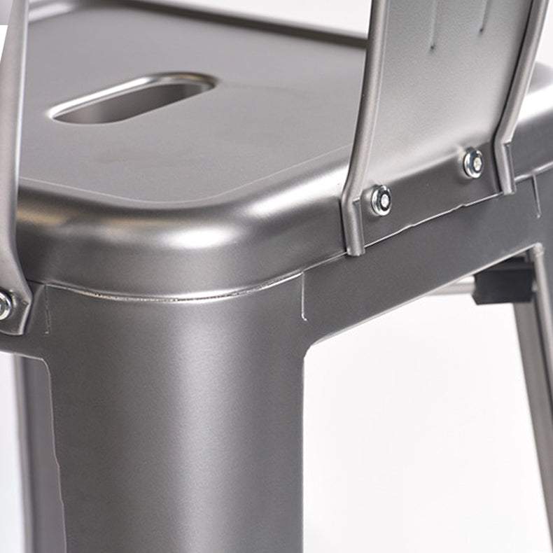 Modern Style Full Back Bar-stool Square Counter Bar Stool with Metal Legs Clearhalo 'Bar Furniture' 'Bar Stools' 'bar_stools' 'furn' 'furn_bar_stools' 'Furniture' 'furniture_bar_stools' 'Kitchen & Dining Furniture' 4744717