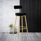 Scandinavian Round Low Back Barstools Upholstered Bar Stools Clearhalo 'Bar Furniture' 'Bar Stools' 'bar_stools' 'furn' 'furn_bar_stools' 'Furniture' 'furniture_bar_stools' 'Kitchen & Dining Furniture' 4744745