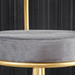 Scandinavian Round Low Back Barstools Upholstered Bar Stools Clearhalo 'Bar Furniture' 'Bar Stools' 'bar_stools' 'furn' 'furn_bar_stools' 'Furniture' 'furniture_bar_stools' 'Kitchen & Dining Furniture' 4744750