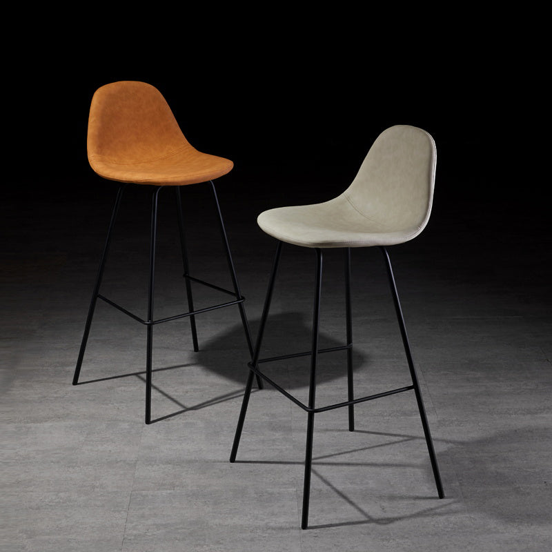 Industrial Style Square Counter Barstools for Bristol Leather Stools with Metal Legs Clearhalo 'Bar Furniture' 'Bar Stools' 'bar_stools' 'furn' 'furn_bar_stools' 'Furniture' 'furniture_bar_stools' 'Kitchen & Dining Furniture' 4744761