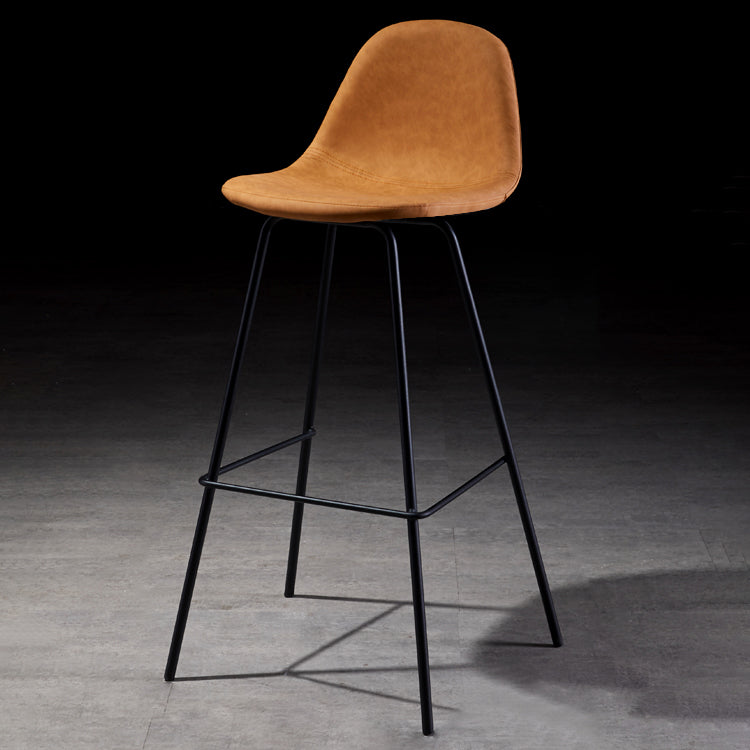 Industrial Style Square Counter Barstools for Bristol Leather Stools with Metal Legs Clearhalo 'Bar Furniture' 'Bar Stools' 'bar_stools' 'furn' 'furn_bar_stools' 'Furniture' 'furniture_bar_stools' 'Kitchen & Dining Furniture' 4744775