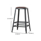 Industrial Footrest Armless Barstool Leather Stackable Coffee Shop Stool Clearhalo 'Bar Furniture' 'Bar Stools' 'bar_stools' 'furn' 'furn_bar_stools' 'Furniture' 'furniture_bar_stools' 'Kitchen & Dining Furniture' 4744805
