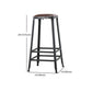 Industrial Footrest Armless Barstool Leather Stackable Coffee Shop Stool Clearhalo 'Bar Furniture' 'Bar Stools' 'bar_stools' 'furn' 'furn_bar_stools' 'Furniture' 'furniture_bar_stools' 'Kitchen & Dining Furniture' 4744807
