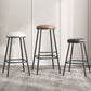 Scandinavian Backless Footrest Barstool Matte Finish Upholstered Home Stool Clearhalo 'Bar Furniture' 'Bar Stools' 'bar_stools' 'furn' 'furn_bar_stools' 'Furniture' 'furniture_bar_stools' 'Kitchen & Dining Furniture' 4744810