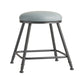 Scandinavian Backless Footrest Barstool Matte Finish Upholstered Home Stool Grey 1 Piece Short Stool(18"H) Clearhalo 'Bar Furniture' 'Bar Stools' 'bar_stools' 'furn' 'furn_bar_stools' 'Furniture' 'furniture_bar_stools' 'Kitchen & Dining Furniture' 4744817
