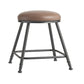 Scandinavian Backless Footrest Barstool Matte Finish Upholstered Home Stool Coffee 1 Piece Short Stool(18"H) Clearhalo 'Bar Furniture' 'Bar Stools' 'bar_stools' 'furn' 'furn_bar_stools' 'Furniture' 'furniture_bar_stools' 'Kitchen & Dining Furniture' 4744829