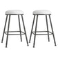 Scandinavian Backless Footrest Barstool Matte Finish Upholstered Home Stool White 2 Piece Set Counter Stool(26"H) Clearhalo 'Bar Furniture' 'Bar Stools' 'bar_stools' 'furn' 'furn_bar_stools' 'Furniture' 'furniture_bar_stools' 'Kitchen & Dining Furniture' 4744853