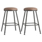 Scandinavian Backless Footrest Barstool Matte Finish Upholstered Home Stool Coffee 2 Piece Set Counter Stool(26"H) Clearhalo 'Bar Furniture' 'Bar Stools' 'bar_stools' 'furn' 'furn_bar_stools' 'Furniture' 'furniture_bar_stools' 'Kitchen & Dining Furniture' 4744856