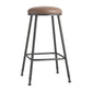 Scandinavian Backless Footrest Barstool Matte Finish Upholstered Home Stool Coffee 1 Piece Bar Stool(30"H) Clearhalo 'Bar Furniture' 'Bar Stools' 'bar_stools' 'furn' 'furn_bar_stools' 'Furniture' 'furniture_bar_stools' 'Kitchen & Dining Furniture' 4744867