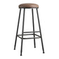 Scandinavian Backless Footrest Barstool Matte Finish Upholstered Home Stool Coffee 1 Piece Bar Stool(33"H) Clearhalo 'Bar Furniture' 'Bar Stools' 'bar_stools' 'furn' 'furn_bar_stools' 'Furniture' 'furniture_bar_stools' 'Kitchen & Dining Furniture' 4744879