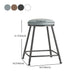 Scandinavian Backless Footrest Barstool Matte Finish Upholstered Home Stool Clearhalo 'Bar Furniture' 'Bar Stools' 'bar_stools' 'furn' 'furn_bar_stools' 'Furniture' 'furniture_bar_stools' 'Kitchen & Dining Furniture' 4744883