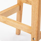 Scandinavian Milk Tea Shop Upholstered Stool Matte Finish Rubberwood Footrest Barstool Clearhalo 'Bar Furniture' 'Bar Stools' 'bar_stools' 'furn' 'furn_bar_stools' 'Furniture' 'furniture_bar_stools' 'Kitchen & Dining Furniture' 4744967