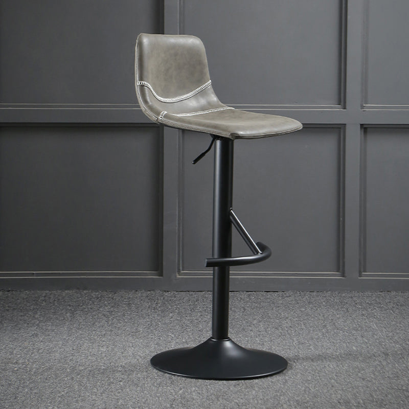Modern Metal Dining Kitchen Room Armless Stool Low Back Bar Stool Coffee 1 Piece Clearhalo 'Bar Furniture' 'Bar Stools' 'bar_stools' 'furn' 'furn_bar_stools' 'Furniture' 'furniture_bar_stools' 'Kitchen & Dining Furniture' 4745081