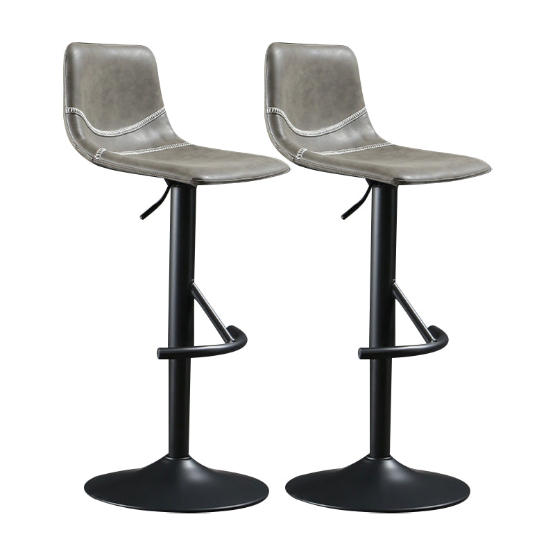 Modern Metal Dining Kitchen Room Armless Stool Low Back Bar Stool Coffee 2 Piece Set Clearhalo 'Bar Furniture' 'Bar Stools' 'bar_stools' 'furn' 'furn_bar_stools' 'Furniture' 'furniture_bar_stools' 'Kitchen & Dining Furniture' 4745083