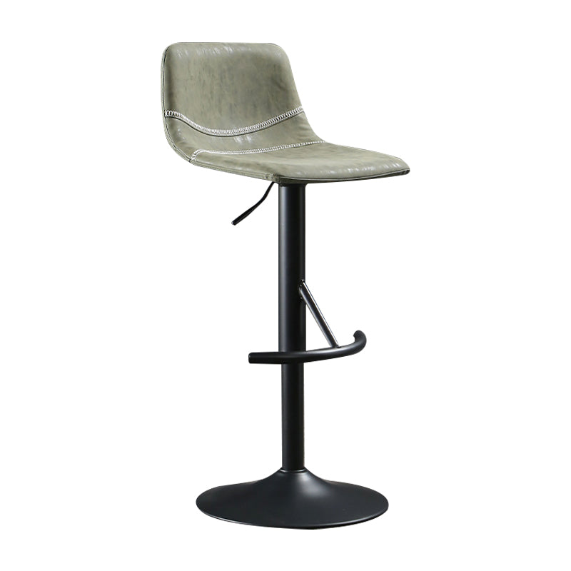 Modern Metal Dining Kitchen Room Armless Stool Low Back Bar Stool Clearhalo 'Bar Furniture' 'Bar Stools' 'bar_stools' 'furn' 'furn_bar_stools' 'Furniture' 'furniture_bar_stools' 'Kitchen & Dining Furniture' 4745088